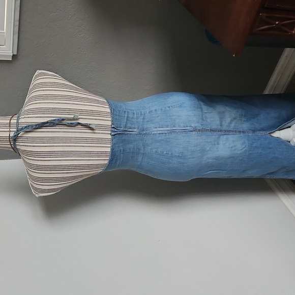 Vintage demin dress bodycon maxi xs/s - Picture 3 of 6